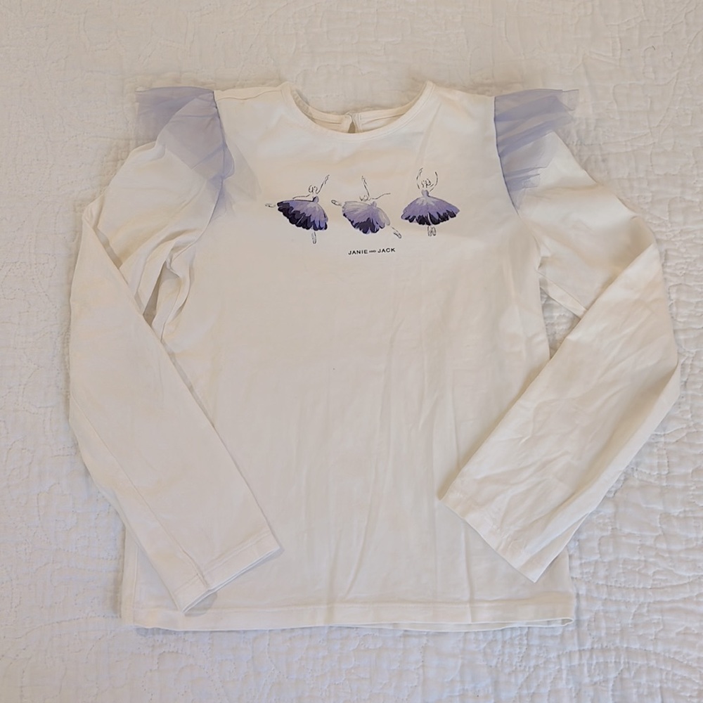 Janie & Jack Shirt and Leggings Ballet Set